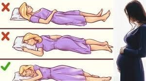 وضعیت خوابیدن در بارداری